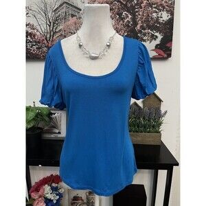 Lauren Ralph Lauren Women’s Top Blouse Size M Short Sleeve Scoop Neck Pullover